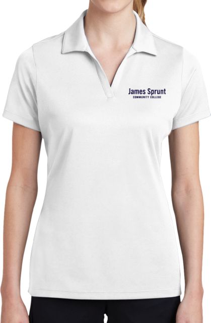 James Sprunt Womens Dry Mesh Polo Wordmark EMB - ONLINE ONLY